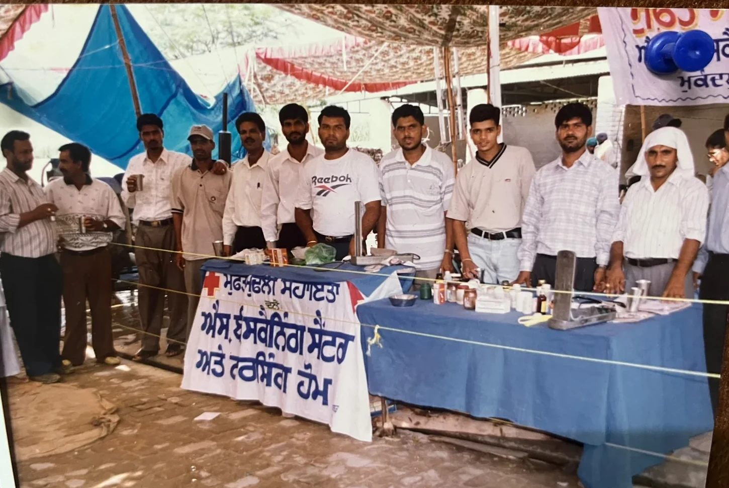 Medical camp arrangement with volunteers